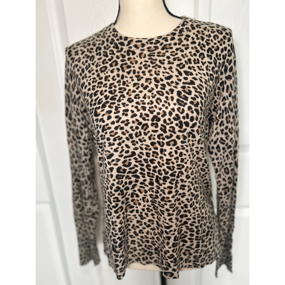 Zadig & Voltaire Lirius Leo 100% Cashmere Leopard Print Sweater Large